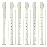 LOLYSIC 16 Pack 8 Hole Recorder Flute, Plastic