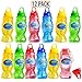 Prextex 12-Pack 8 Oz Bubble Solution with Wand, Bubble Gun Refill, Kids Outdoor Toys for Pool, Birthday, Wedding, Bubble Party Favors
