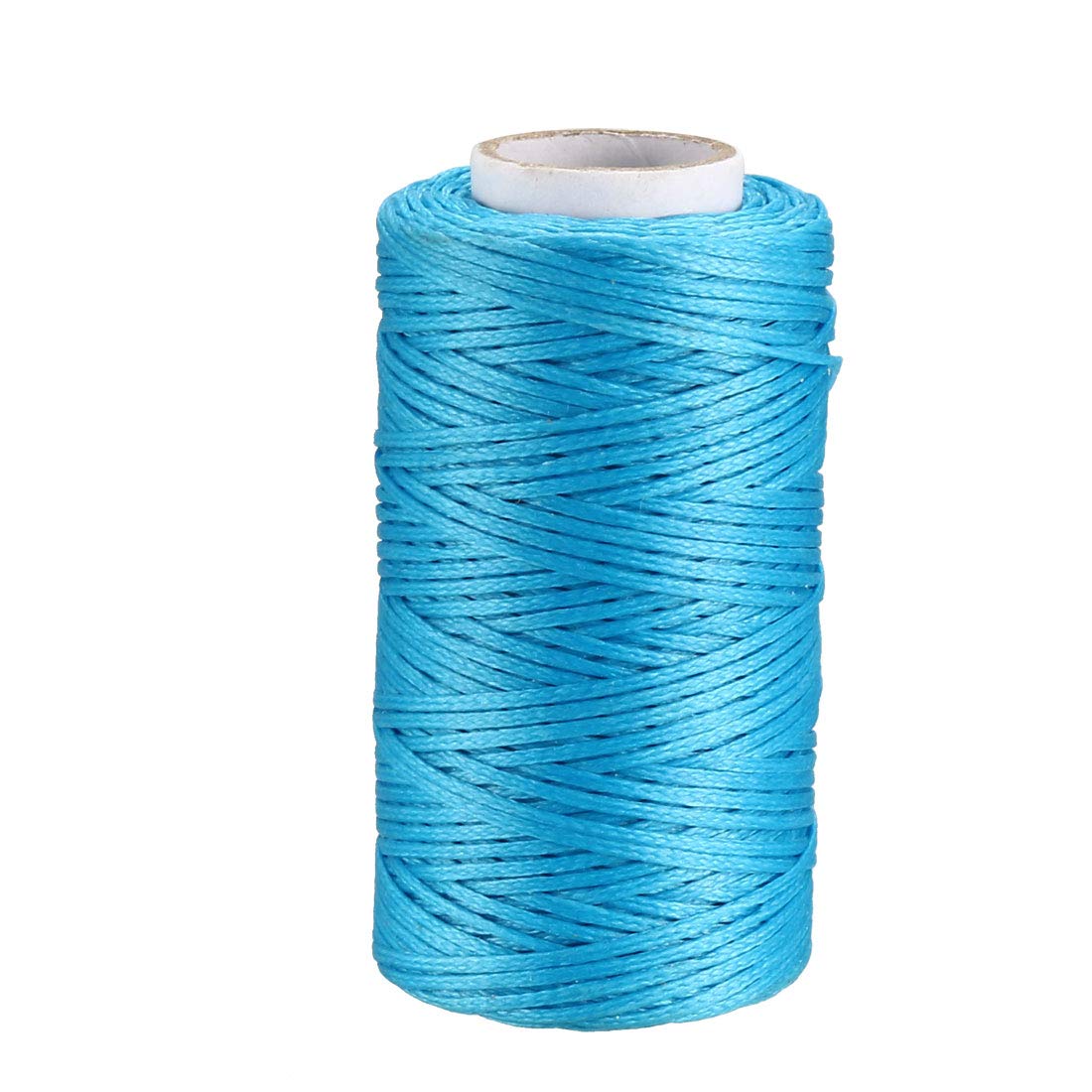 sourcing map 55 Yards 150D/1mm Leather Sewing Thread, Waxed Thread, Hand Stitching Thread for Hand Sewing Leather and Bookbinding(Lake Blue)