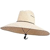 Solid Wing Wide Brim Natural Palm Hat