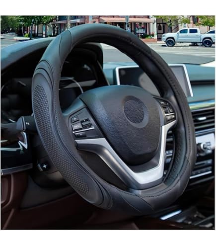 Housse De Volant Tressée Pour BMW X5 E70 2007-2011 - Cuir Synthétique, 3 Couleurs De Fil - Protection Et Confort