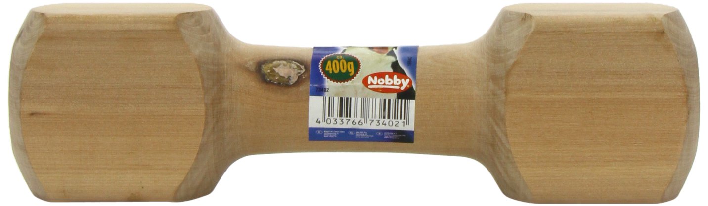 Nobby Wooden Retrieving Dumbbell, 400 g