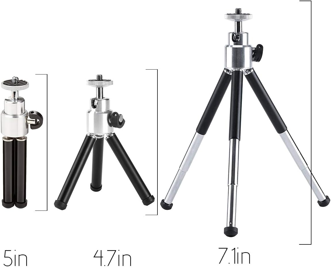 Lightweight Tripod, Mini Flexible Tripod Stand for Webcam, Camera Tripod for Desktop Tabletop : Camera & Photo