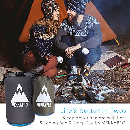 MEKKAPRO Three Season Ultra Lightweight Mummy Sleeping Bag +20°F - SEQUOIA Compact Camping Hiking Backpacking - Thumbnail 4