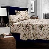 Tribeca Living Maui Printed Deep Pocket Percale Sheet Set, Queen, Multicolor