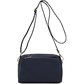 FashionPuzzle Triple Zip Small Crossbody Bag