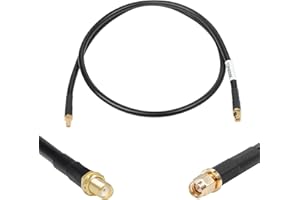 TOPGOOSE 3ft SMA Female to SMA Male S-MR300 Pure Copper Cable, Low Loss Extension Coaxial - Antenna Lead Extender for 4G LTE, 5G Modems/Routers, Ham Radio, ADS-B, & GPS (50 Ohm Not for TV)