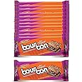 Britannia Bourbon the Original - Choco Creme Biscuits 3.52oz (100g) - Pack of 12 - Smooth Chocolate Cream Biscuits for Breakfast & Snacks - Topped with Sugar Crystals