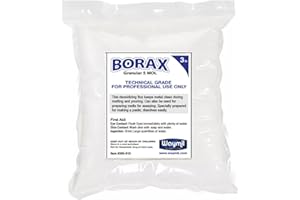 WAYMIL 3 lb Borax Flux Glaze Crucibles Melting Gold Silver Melting Soldering, Casting Jewelry Porfessional USE