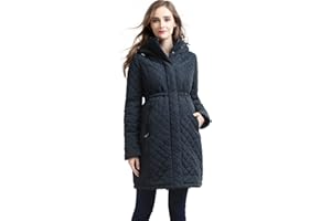 MOMO BABY Momo Maternity Outerwear Women Prue Quilted Parka Coat Pregnancy Winter Jacket