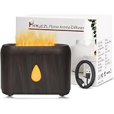 Phimuezl Flame Diffuser for Essential Oils, 200ml Small Oil Diffuser | Ultrasonic Aromatherapy Diffuser for Home, Quiet Opera