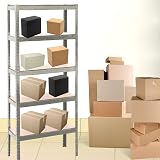 Trendi Metal Shelving Unit 5 Tier Heavy Duty Garage Home Office Storage view 7