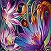 5D Diamond Painting, Crystal Rhinestone Diamond Embroidery Paintings Pictures Arts Craft for Home Wall Decor, Full Drill - Lotus
