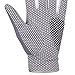 GH Women's Leather Golf Gloves One Pair - Flower Printed Both Hands (Gray, 19 (S))