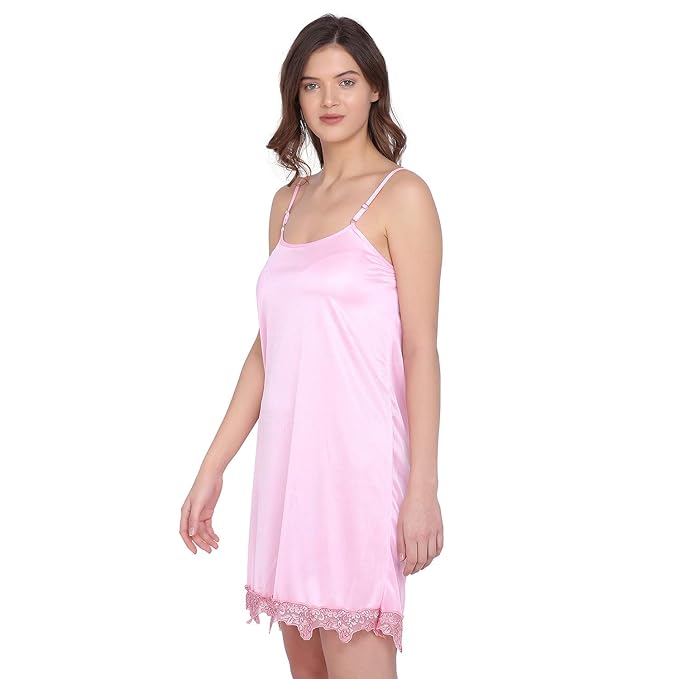 Buy INKKR Women Satin Stylish Baby Doll Night Dress Sleepwear at Amazon.in