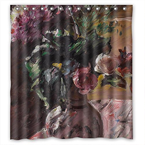 Artsplaza Bath Curtains Width X Height / 66 X 72 Inches / W H 168 By 180 Cm(fabric) Nice Choice For Girls Bf Relatives Boys Wife. Easy Clean Lovis Corinth - Chrysanthemen Und Rosen Im Kr