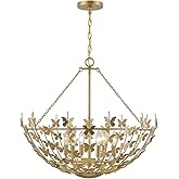 Savoy House 7-4199-6-171 Birch Modern Bohemian/Eclectic Open Bowl-Shaped Metal Butterflies Pendant, 6-Light 360 Total Watts, 