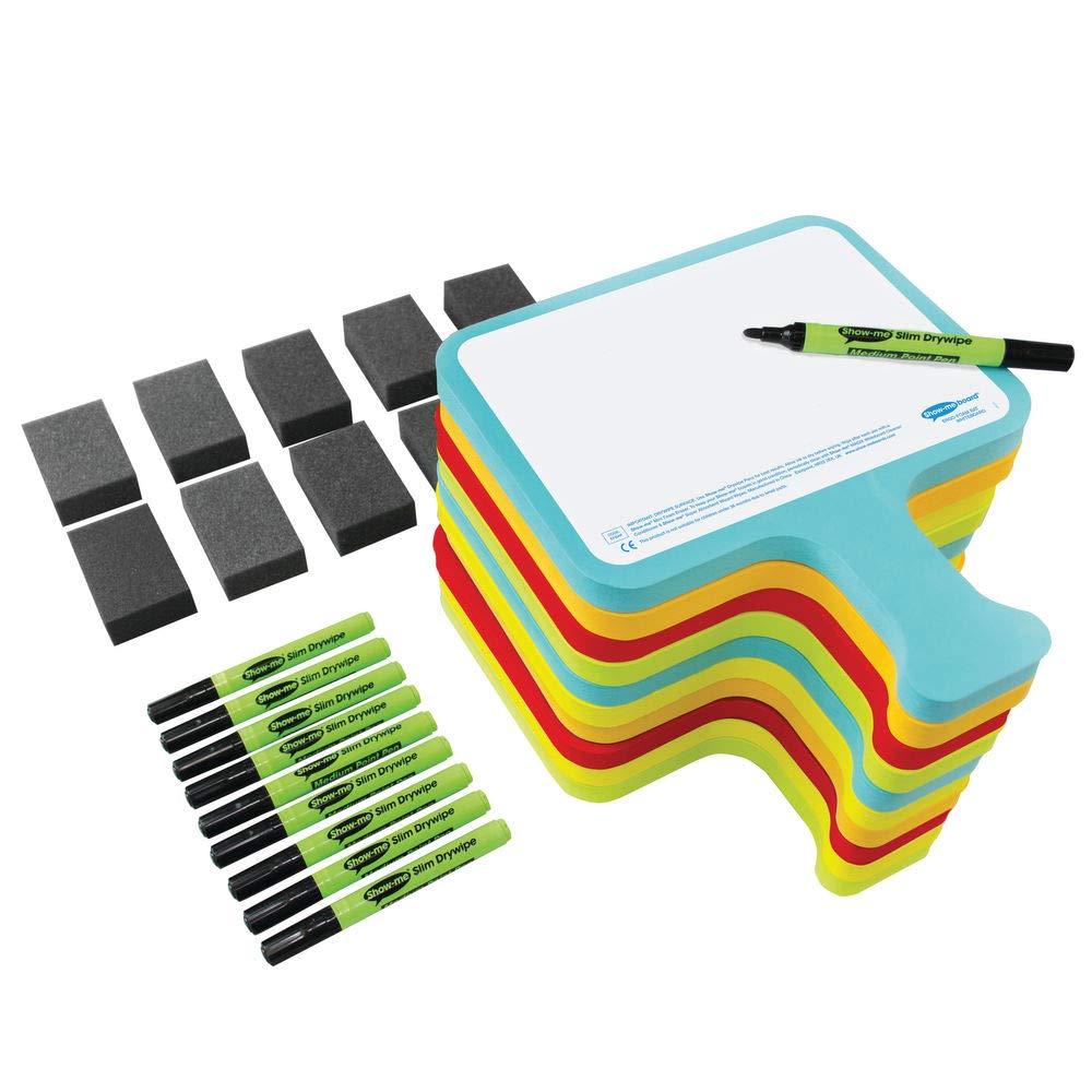 Drywipe Foambat, Assorted, Pack of 30