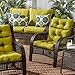 Greendale Home Fashions Indoor/Outdoor High Back Chair Cushion, Kiwi