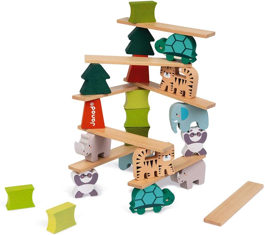 Janod, The Balancing Animals, Balancing Game, Educational and Early Years Game, Teaches Fine Motor Skills