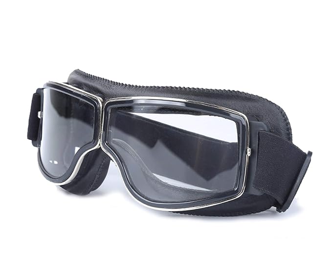 Daesar Sportbrille Radfahren Schwarz Klar Motorrad Brille Selbsttönend Schutzbrille Schießsport