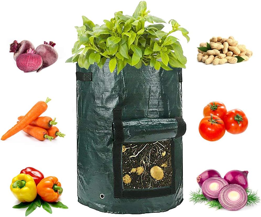 4Pack Potato Grow Bags, Garden Vegetable Grow Bags with Access Flap