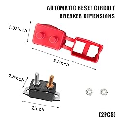 Suvnie 2 PCS DC 12V-24V Automatic Reset Circuit