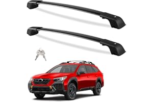 Tuyoung 220lbs Roof Rack Cross Bars Compatible with Subaru Outback Wilderness 2022 2023 2024 2025 with Raised Side Rails, Anti-Theft Lockble Heavy Duty Aluminum Roof Crossbars Rooftop Luggage Racks