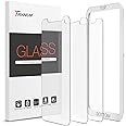 Trianium (3 Packs) Screen Protector Designed for Apple iPhone 11 Pro Max, iPhone XS Max (6.5" 2018) Premium HD Clarity 0.25mm Tempered Glass Screen Protector Easy Installation Alignment Case (3-Pack)
