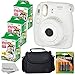 Fujifilm Instax Mini 8+ (Vanilla)Instant Film Camera W/ Self Shot Mirror + Fujifilm Instax Mini 3 Pack Instant Film(60 Shoots) + Case + Batteries Top Kit - International Version (No Warranty)