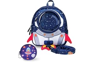 yisibo Lightweight Neoprene Kids Toddler Backpack with Safety Leash for Child Boys Girls Preschool Travel Schoolbag Bookbag