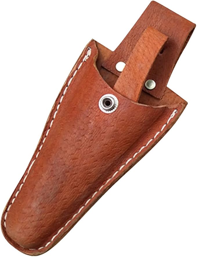 TOURBON Leather Sheath Pruning Plier Shears Scissor Pouch Holder Garden