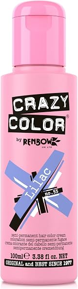 Crazy Color Crazy Colour Lilac Semi-Permanent Hair Dye 4 x 100ml