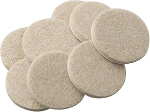 Self-Stick Furniture Round Felt Pads for Hard Surfaces – Protect your Hard Floors from Furniture Scratches, 1-1/2