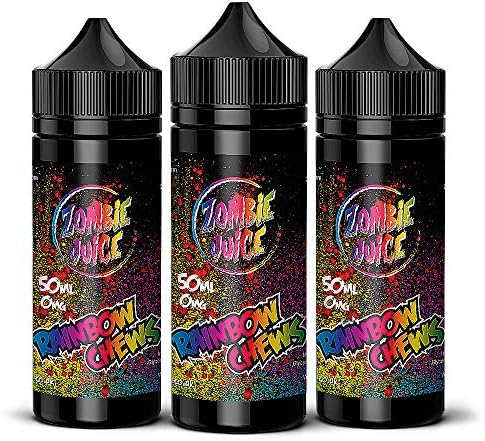 E-Liquid Multipack 3 x 100ml (300ml) Skittle Candy Flavour (Rainbow Chew) Eliquid | Max VG 70/30 Cloud Chaser Vape Juice Sub OHM | MHRA TPD Compliant | Strong Flavor | Same Day Dispatch
