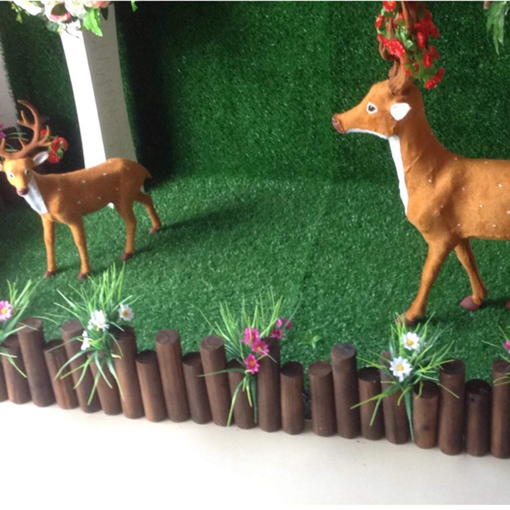 LXFYMX Vallas para Jardin Césped de Madera Efecto jardín Borde ...