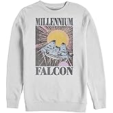 STAR WARS unisex-adult Star Wars Men's Falcon Trip Pullover Crew Fleece
