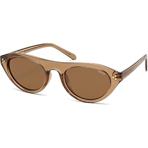 SOJOS Polarized Retro Oval Cat Eye Sunglasses for Women, 90s Small Y2K Vintage TR90 Sun Glasses SJ2727