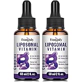 Liposomal Vitamin B Complex Liquid Sublingual B Complex Vitamins Supplement for Women Men Improved Absorption Methylated B12,B1, B2, B3, B5, B6,Folate,Biotin for Energy And Immune Support-4.0 oz
