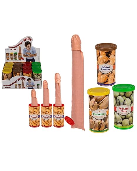 Horror-Shop Pop-up Penis in der Dose, 1 Stück (Verschiedene Designs) als sexy Scherzartikel
