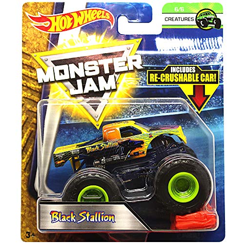 Black Stallion Creatures Jam Diecast with Recrushable Car