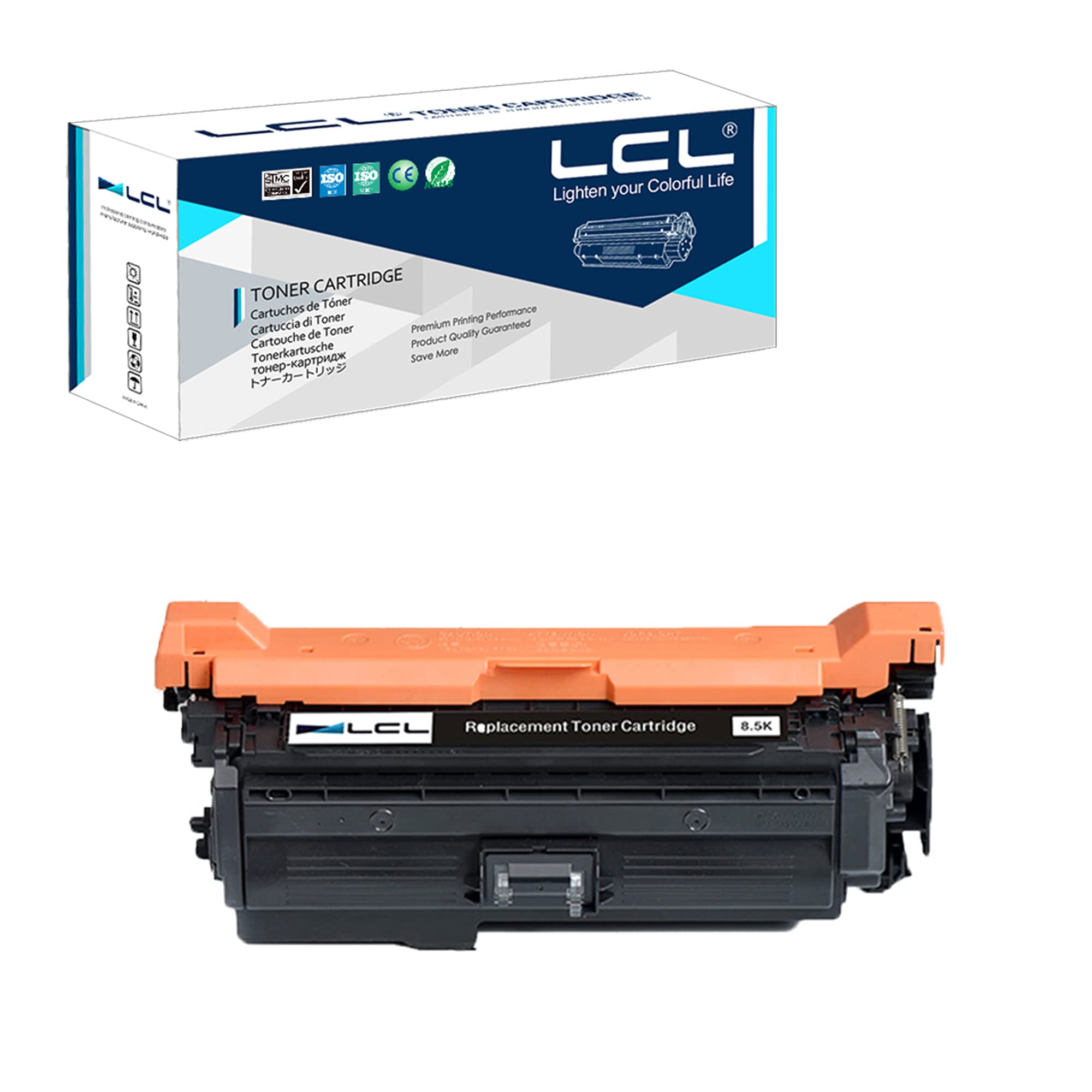 LCL CE260A Remanufactured Toner Cartridge Replacement for HP 647A CE260A for HP Color laserJet CP4025 CP4525n CP4525dn CP4525n CP4525xh CM4540 MFP CM4540f MFP CM4540fskm MFP (1 Black)