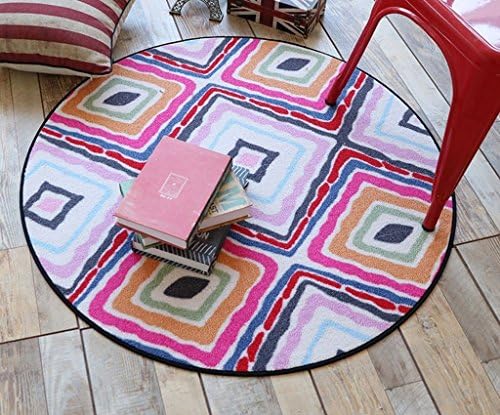 DDLANY Carpets round American Chamber lounge pillow cover the bedside pivo both computers Overview Lifts cart gum 120x120cm, 150x150cm (Color # 4, Size: 100100 cm)