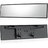 Rear View Mirror, 12 Inch Universal Panoramic Rearview Mirror, Wide Angle Mirror For Cars, Trucks, Boats，Supplied By Jevie (F