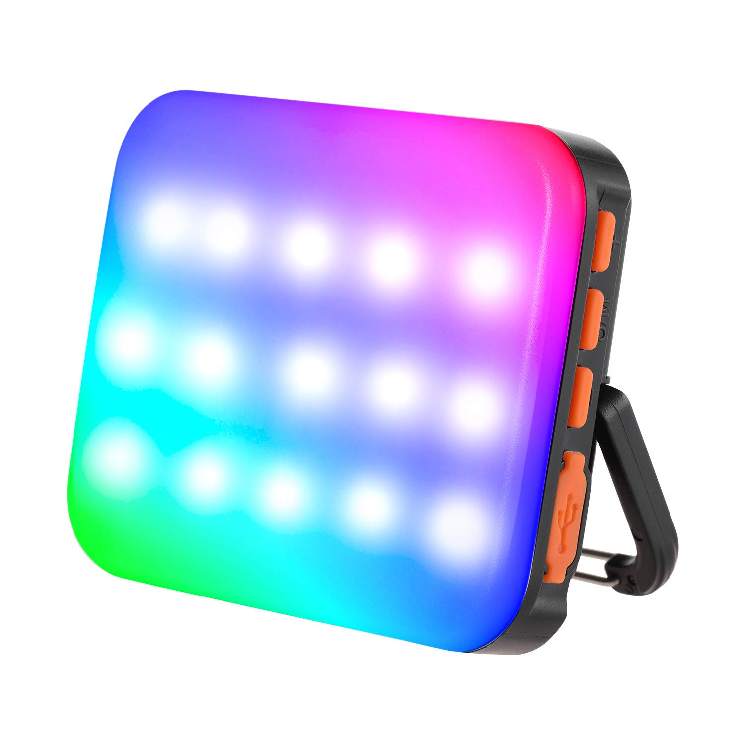 RGB Video Lights, Andoer Rechargeable RGB LED Camera Light, Super Bright Dimable Bi-color 3200K-6500K Camera Fill Light compatible with Canon