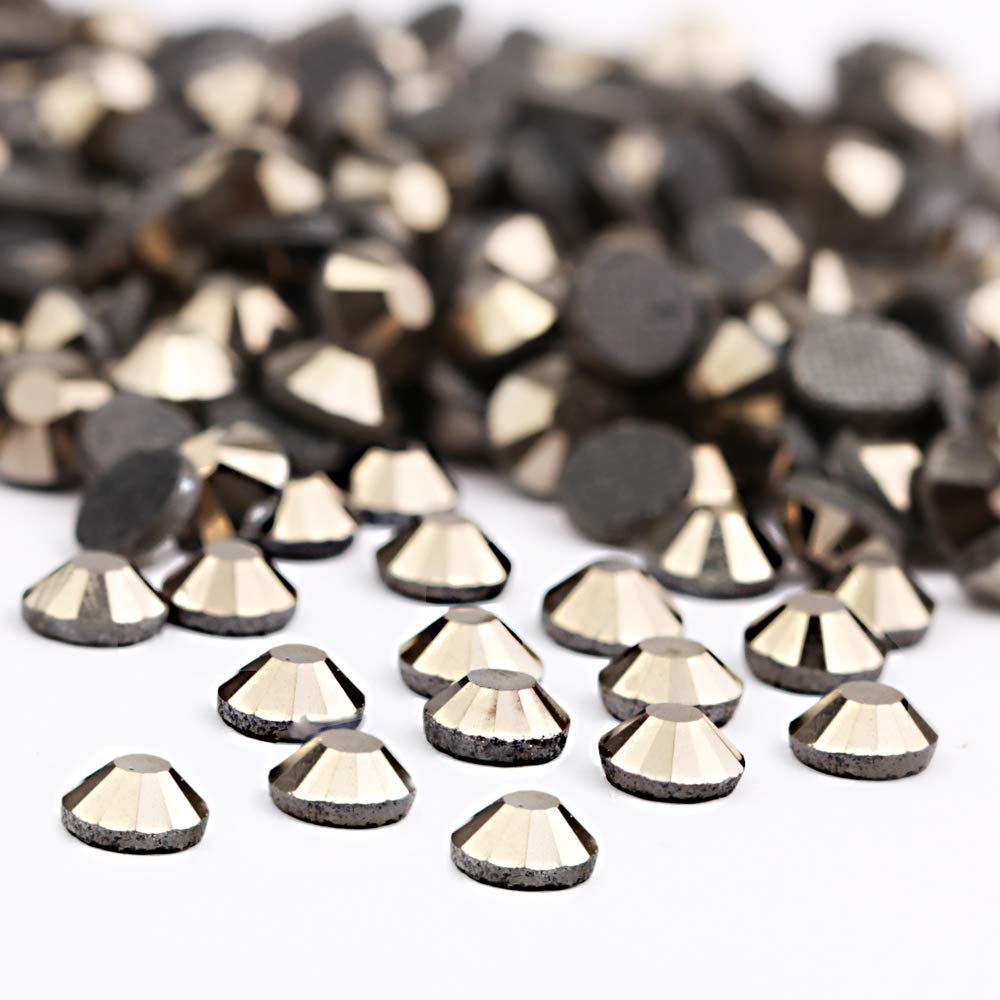 Crystal Hotfix Rhinestone,Machine Cut Stone 1440pcs/pkg (Hematite,SS16/4mm)