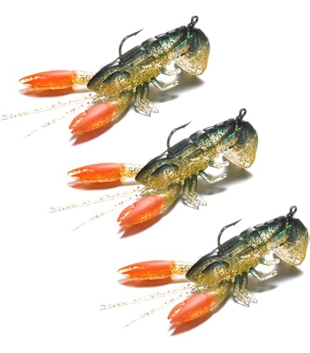 Amazon.com : FONMANG Crayfish Lure, Realistic Creature Bait, Soft Plastic Bass Fishing Lures, Crawfish Bait for Bass Lures Freshwater, Weedless Fishing Lures for Bottom Fishing : Sports & Outdoors Amazon.com : FONMANG Crayfish Lure, Realistic Creature Bait, Soft Plastic Bass Fishing Lures, Crawfish Bait for Bass Lures Freshwater, Weedless Fishing Lures for Bottom Fishing : Sports & Outdoors