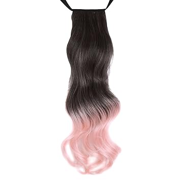 Amazon Com Mapofbeauty Long Ponytail Gradient Curly Bind Type