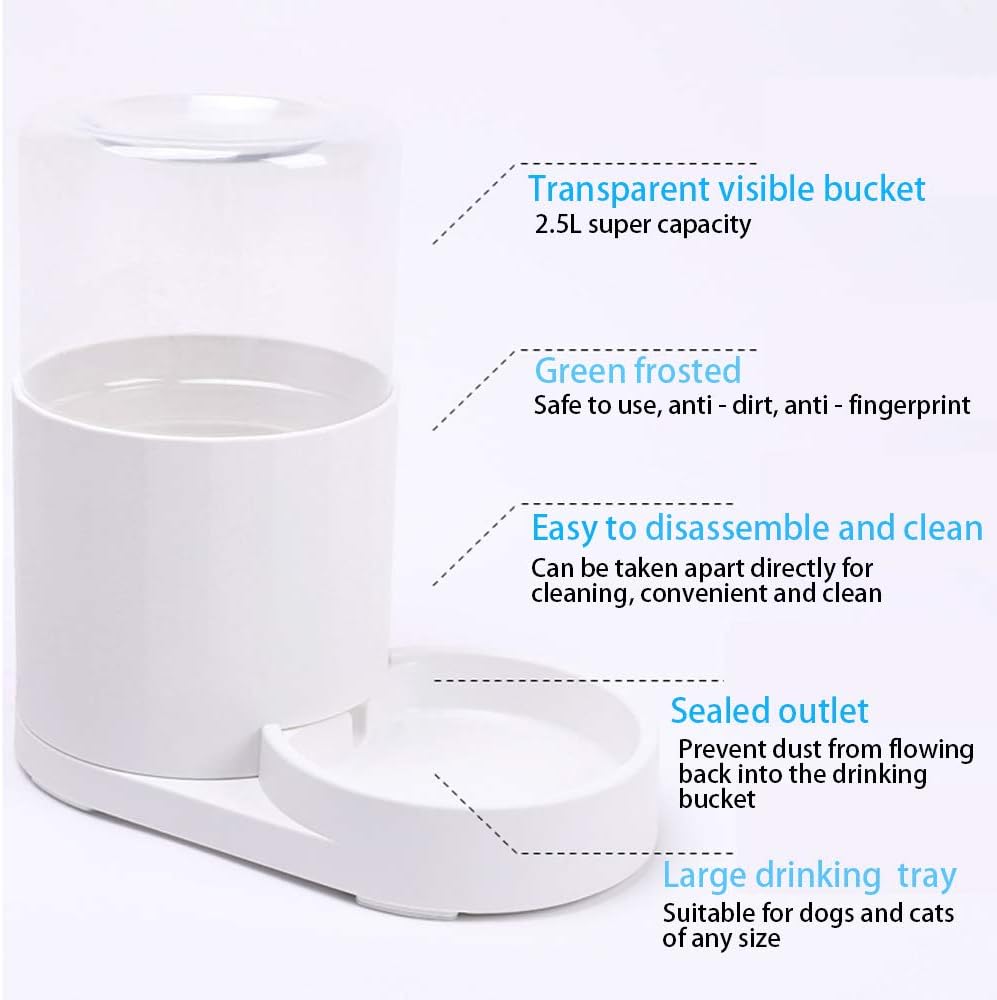JUNSPOW 4L Cat Water Dispensers with Stainless Steel Bowl - Image 3