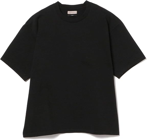 Amazon ビームスライツ Beams Lights Tシャツ バスク天竺 サイドバインド クルーネック メンズ Black S Tシャツ カットソー 通販